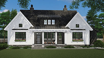 Country Farmhouse Traditional Elevation of Plan 41920