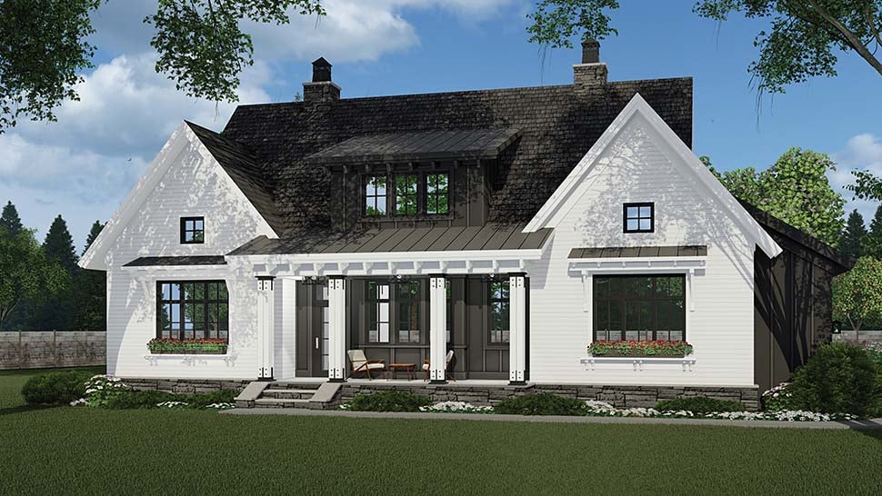 Country, Farmhouse, Traditional Plan with 2467 Sq. Ft., 3 Bedrooms, 3 Bathrooms, 2 Car Garage Picture 7
