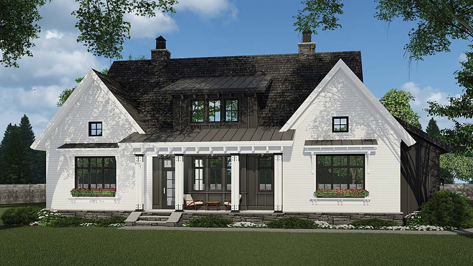 Country, Farmhouse, Traditional Plan with 2467 Sq. Ft., 3 Bedrooms, 3 Bathrooms, 2 Car Garage Picture 8