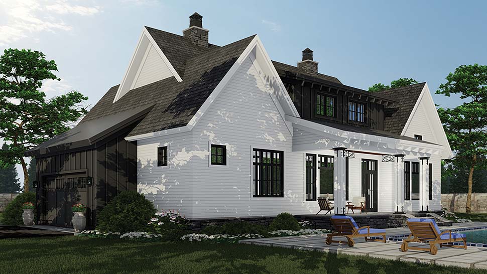 Country, Farmhouse, Traditional Plan with 2467 Sq. Ft., 3 Bedrooms, 3 Bathrooms, 2 Car Garage Picture 10