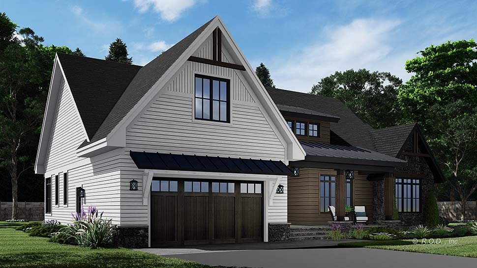 Country, Craftsman, Farmhouse, Traditional Plan with 2229 Sq. Ft., 3 Bedrooms, 3 Bathrooms, 2 Car Garage Picture 7