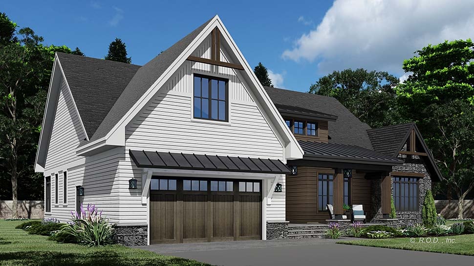 Country, Craftsman, Farmhouse, Traditional Plan with 2229 Sq. Ft., 3 Bedrooms, 3 Bathrooms, 2 Car Garage Picture 8