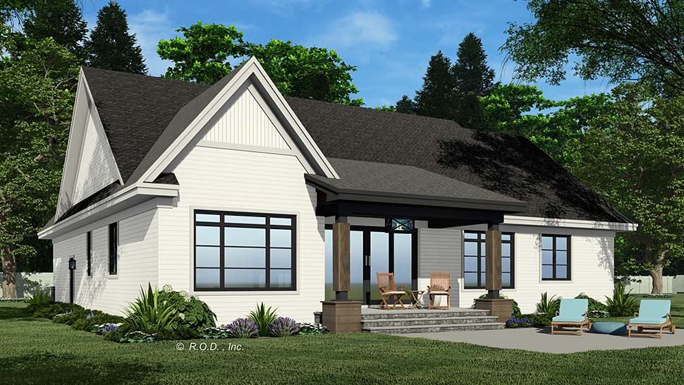 Country, Craftsman, Farmhouse, Traditional Plan with 1995 Sq. Ft., 3 Bedrooms, 2 Bathrooms, 2 Car Garage Picture 7