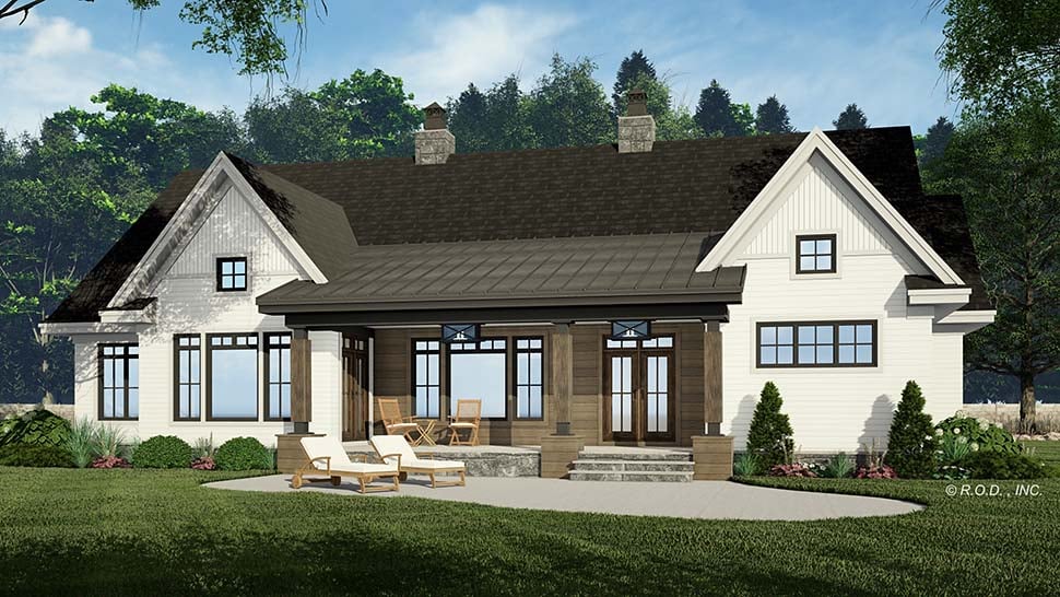 Farmhouse Plan with 2660 Sq. Ft., 3 Bedrooms, 3 Bathrooms, 2 Car Garage Picture 7
