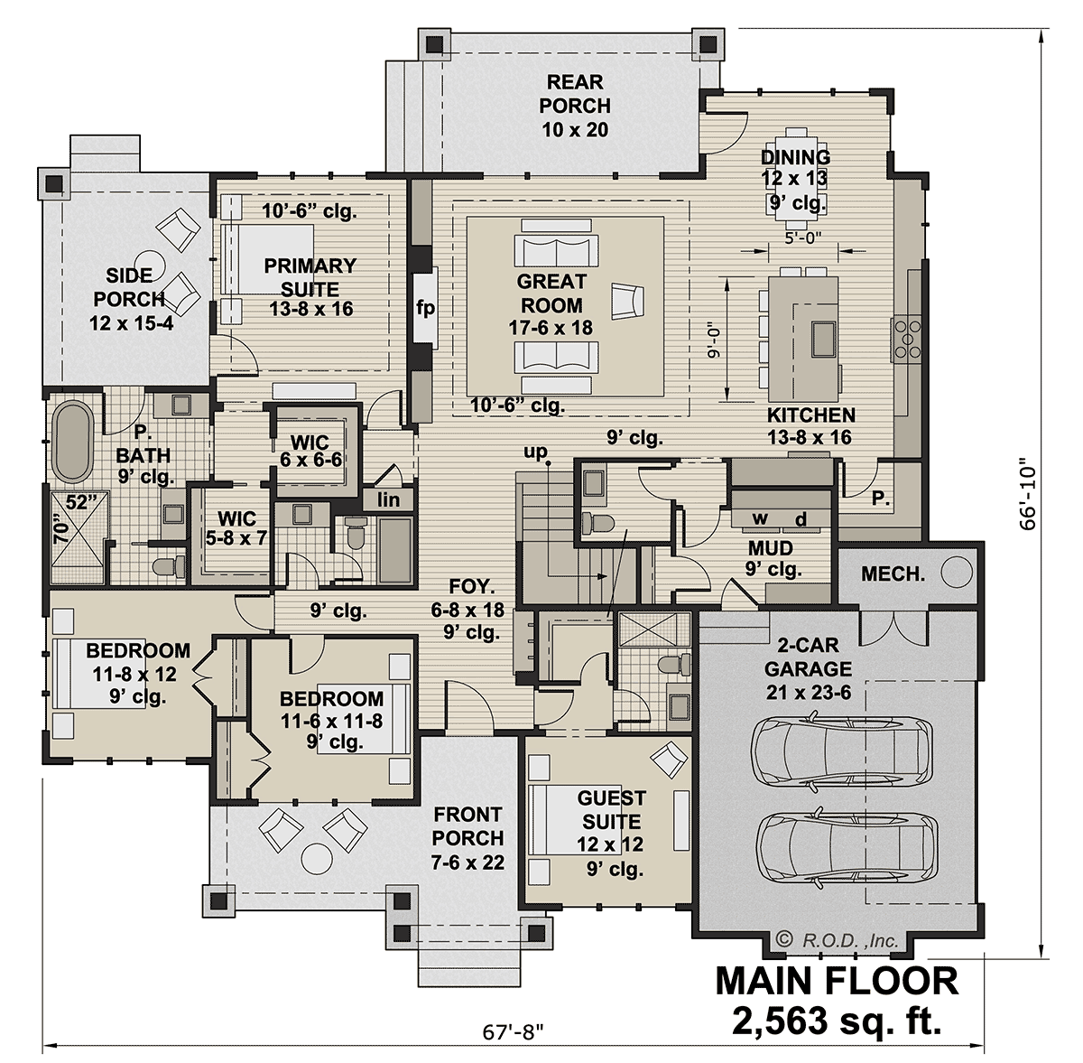 House Plan 41939 Level One
