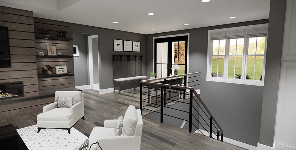 Contemporary, Farmhouse, New American Style Plan with 2176 Sq. Ft., 2 Bedrooms, 3 Bathrooms, 3 Car Garage Picture 10