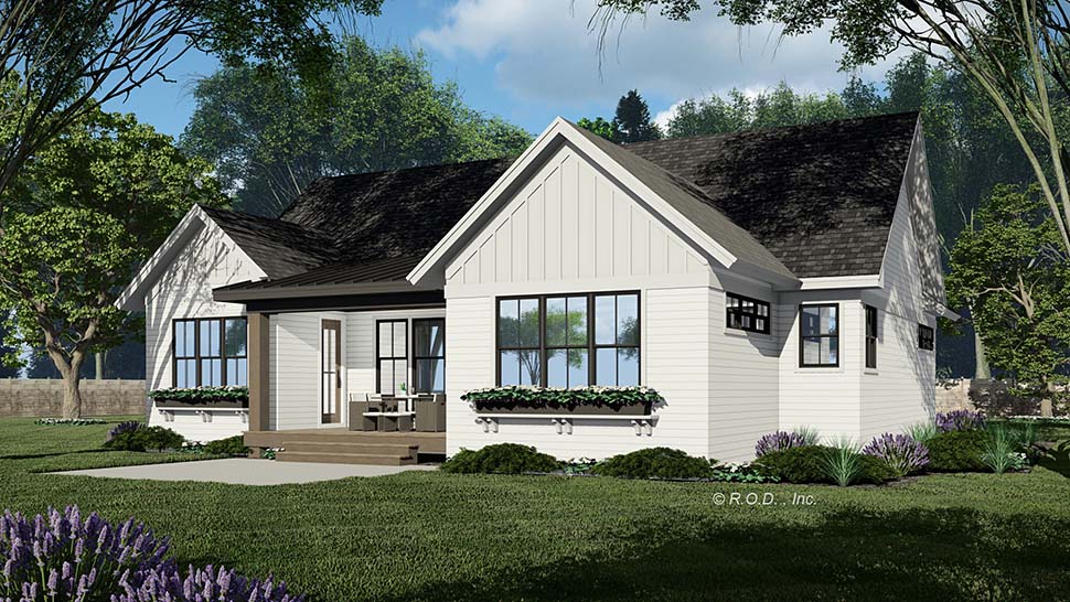 Contemporary, Craftsman, Farmhouse, New American Style Plan with 1952 Sq. Ft., 3 Bedrooms, 2 Bathrooms, 2 Car Garage Picture 31