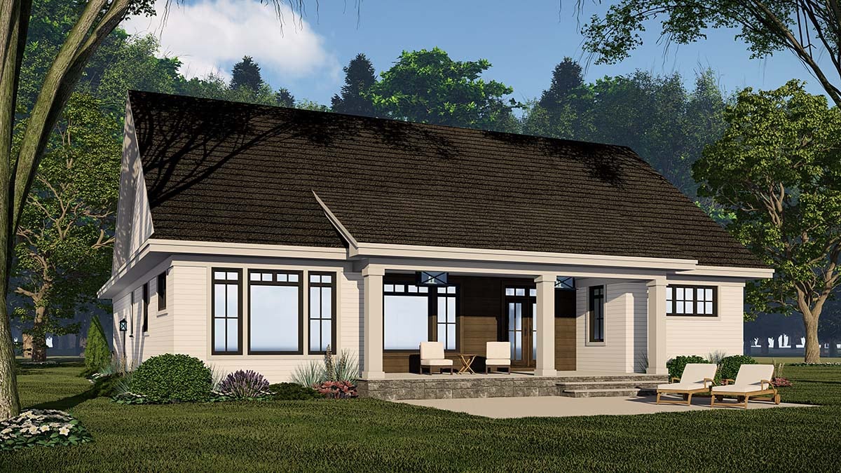 Contemporary, Farmhouse, New American Style Plan with 2100 Sq. Ft., 3 Bedrooms, 3 Bathrooms, 2 Car Garage Picture 2
