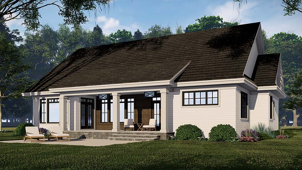 Contemporary, Farmhouse, New American Style Plan with 2100 Sq. Ft., 3 Bedrooms, 3 Bathrooms, 2 Car Garage Picture 5