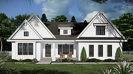 Country Farmhouse Traditional Elevation of Plan 41958