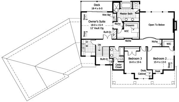 Cape Cod Country Traditional Level Two of Plan 42001