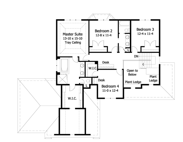 Colonial European Traditional Level Two of Plan 42006