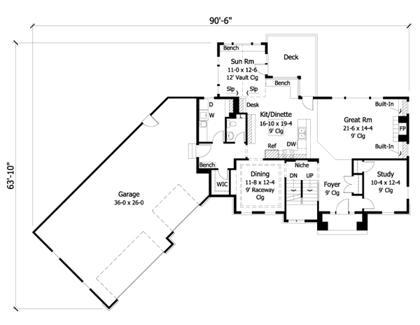 Colonial European Traditional Level One of Plan 42016