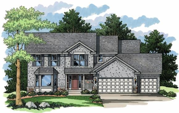 House Plan 42032 Elevation