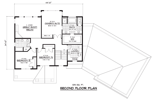 Colonial European Traditional Level Two of Plan 42039