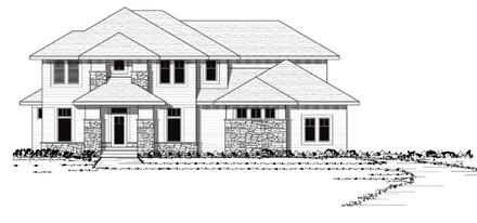 European Traditional Elevation of Plan 42044