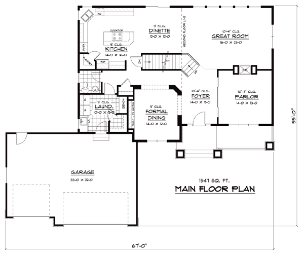 European Traditional Level One of Plan 42046