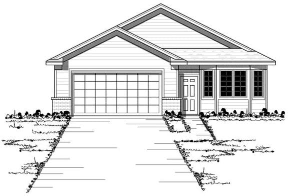 House Plan 42054 Elevation