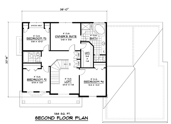 Colonial European Traditional Level Two of Plan 42059