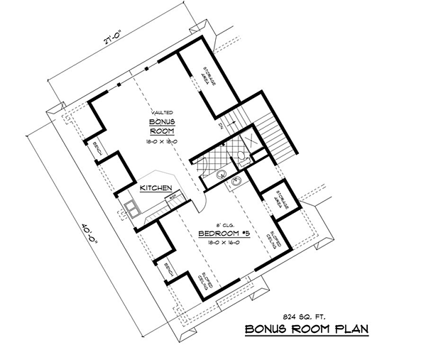 European Traditional Tudor Level Two of Plan 42062