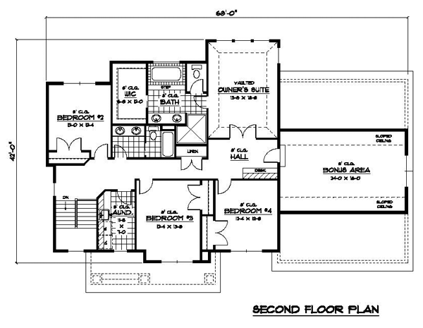 Colonial Traditional Level Two of Plan 42069