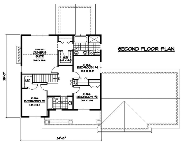 Colonial European Traditional Level Two of Plan 42084