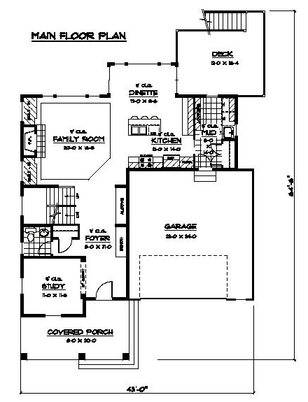 Bungalow Craftsman Traditional Level One of Plan 42087