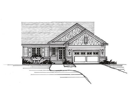 European Traditional Elevation of Plan 42094