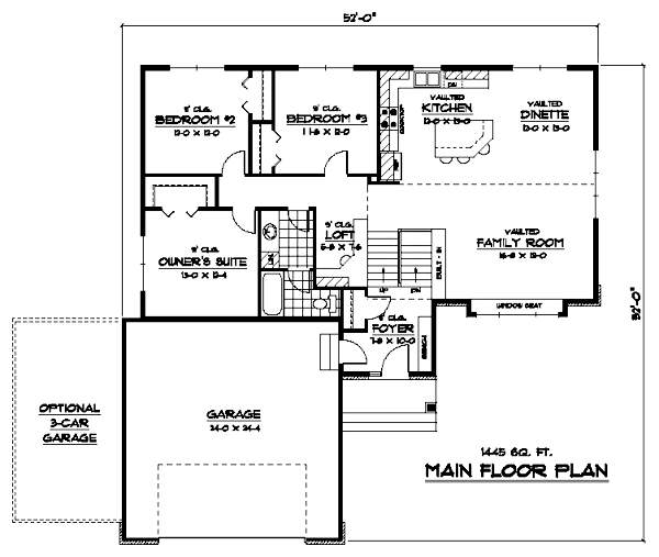 European Traditional Level One of Plan 42096