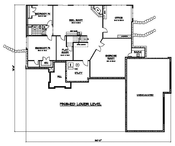 Contemporary European Lower Level of Plan 42106