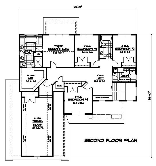 Colonial European Traditional Level Two of Plan 42115