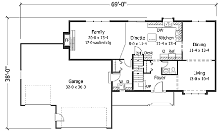 Traditional Level One of Plan 42132