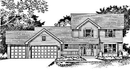 Traditional Elevation of Plan 42132