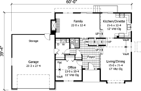 Traditional Level One of Plan 42133