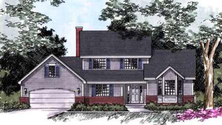 Traditional Elevation of Plan 42136