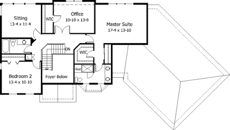 Tudor Level Two of Plan 42147