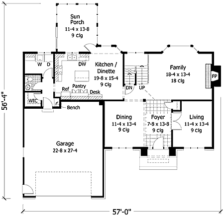 Traditional Level One of Plan 42155