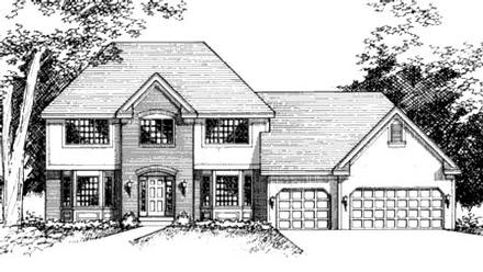 Traditional Elevation of Plan 42163