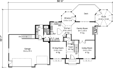 Contemporary Level One of Plan 42171