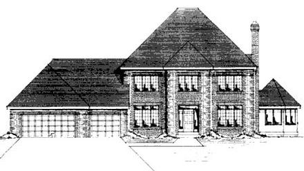 Contemporary Elevation of Plan 42171