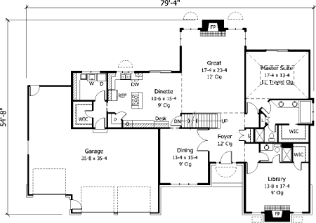 Traditional Level One of Plan 42174