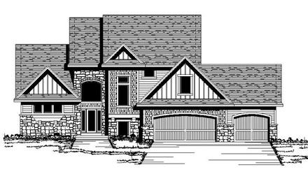 Craftsman Elevation of Plan 42178