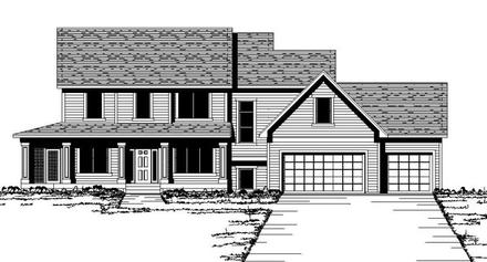 Traditional Elevation of Plan 42185