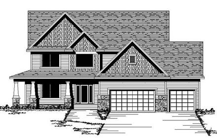 Traditional Elevation of Plan 42186