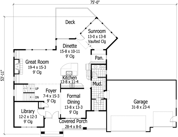 Traditional Level One of Plan 42491