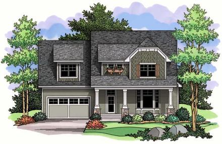 Craftsman Traditional Elevation of Plan 42519