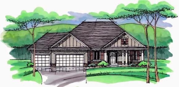 House Plan 42546 Elevation