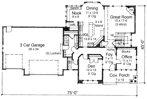 Traditional Level One of Plan 42609
