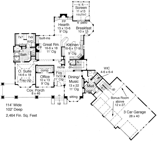 Traditional Level One of Plan 42611