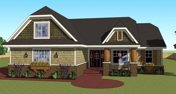 House Plan 42616 Elevation